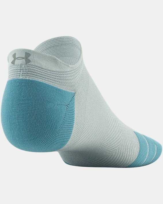 Unisex UA Iso-Chill ArmourDry™ Golf 2-Pack No Show Tab Socks, Blue, pdpMainDesktop image number 6